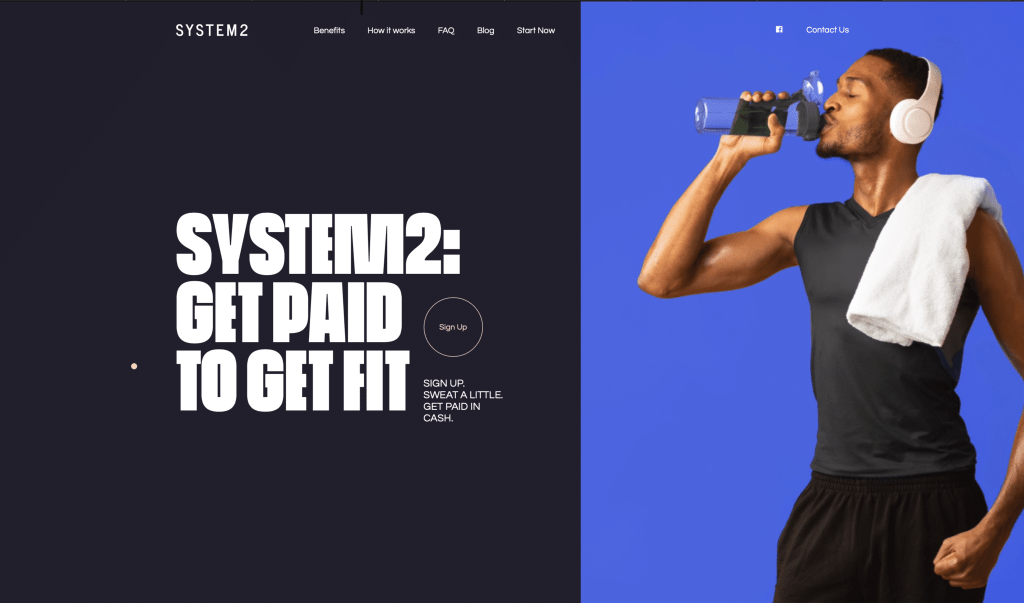 System2 Website - Easy Earned Money: Make Money by Working Out